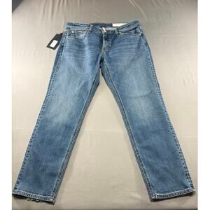 Rag & Bone Dre Low Rise Slim Boyfriend Jeans Womens 28 Julienne Wash New $225